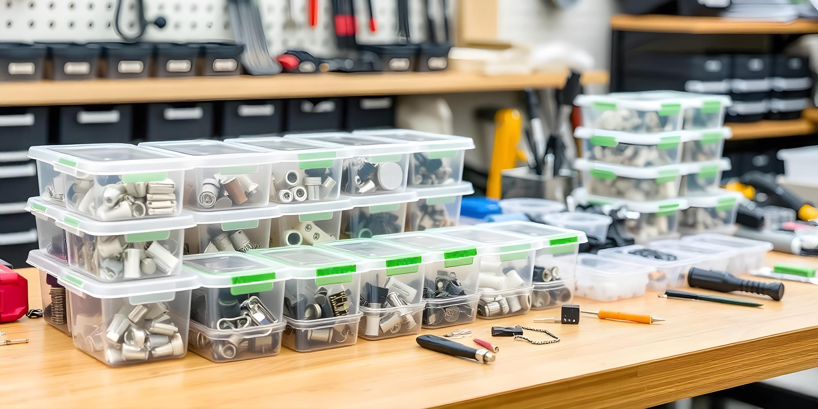 Monteure beim Aufbau eines Containers vor Ort